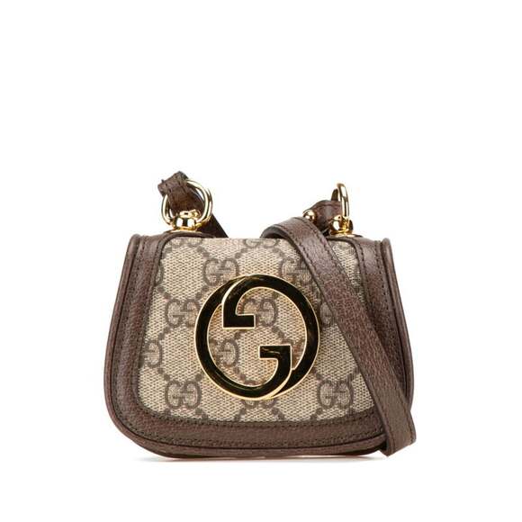GUCCI Brown Leather Shoulder Bag - Picture 1 of 9
